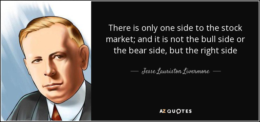 Vince Stanzione na Twitteru: "Agreed same here as Jesse Livermore said " There is only one side of the market and it is not the bull side or the bear side, but the