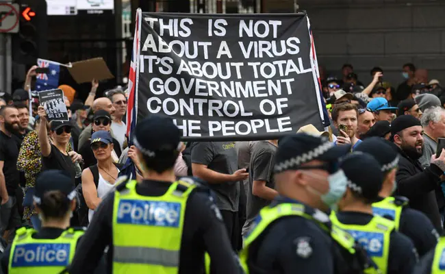 COVID-19 Australia: Hundreds Of Protesters Arrested As Australia Reports Record Covid Cases