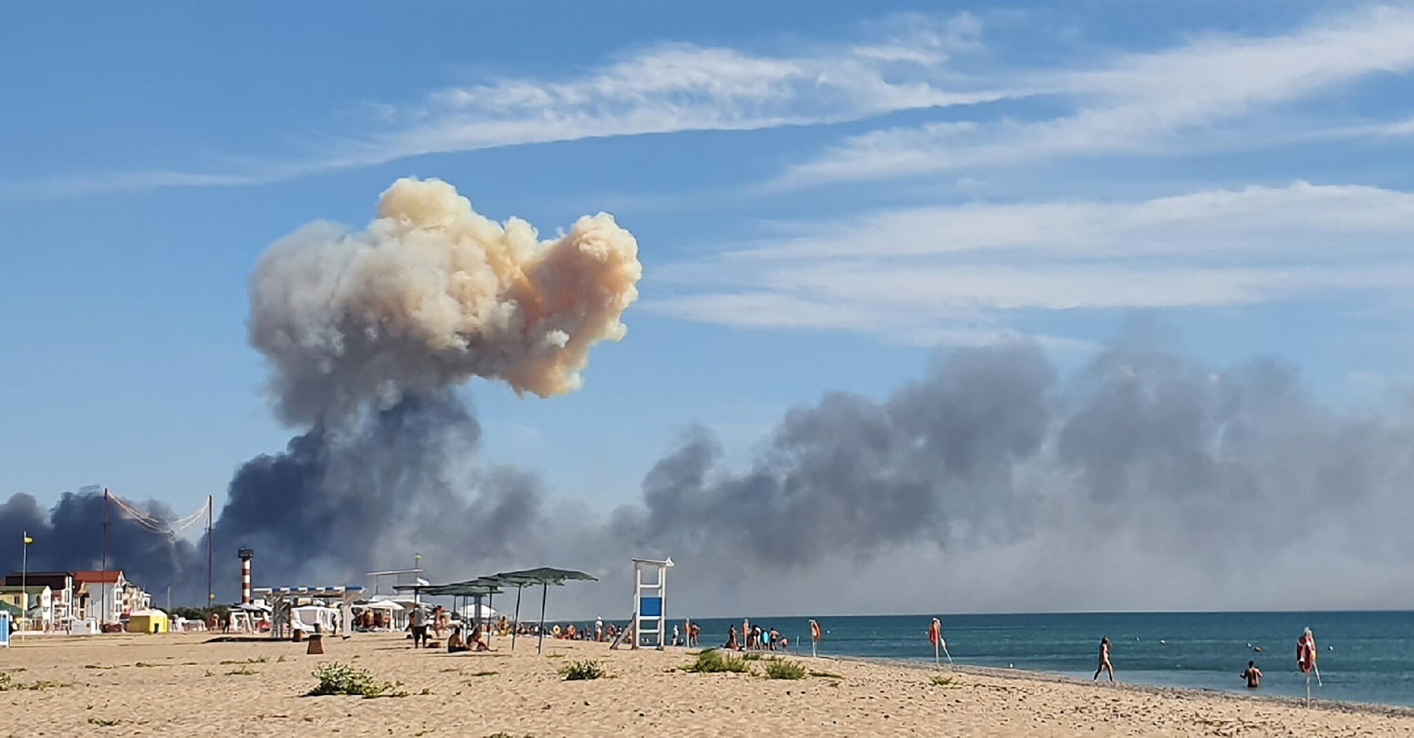 Large explosions rock Russian military air base in Crimea; at least one killed | The Times of Israel