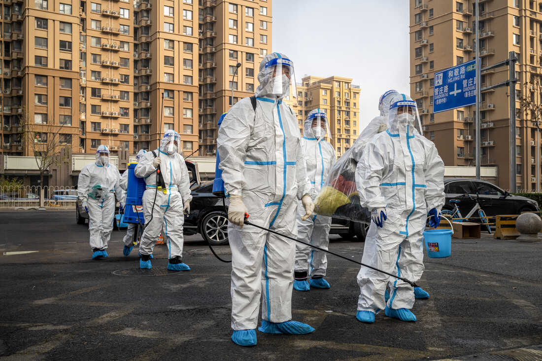 Surge in outbreaks tests China's easing of zero-COVID policy : Goats and Soda : NPR