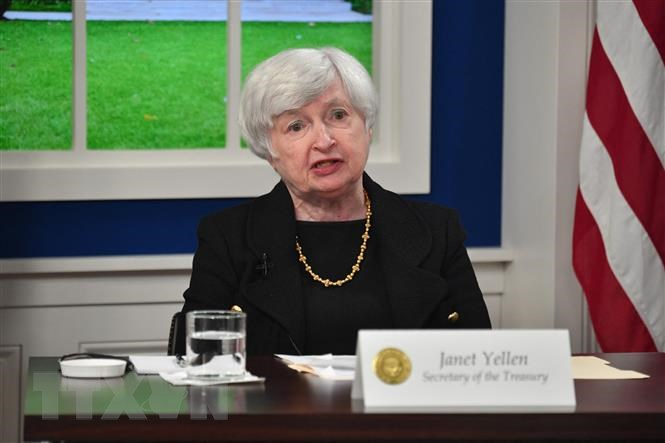Bộ trưởng Tài chính Mỹ Janet Yellen trấn an người tiêu dùng | Kinh tế | Vietnam+ (VietnamPlus)