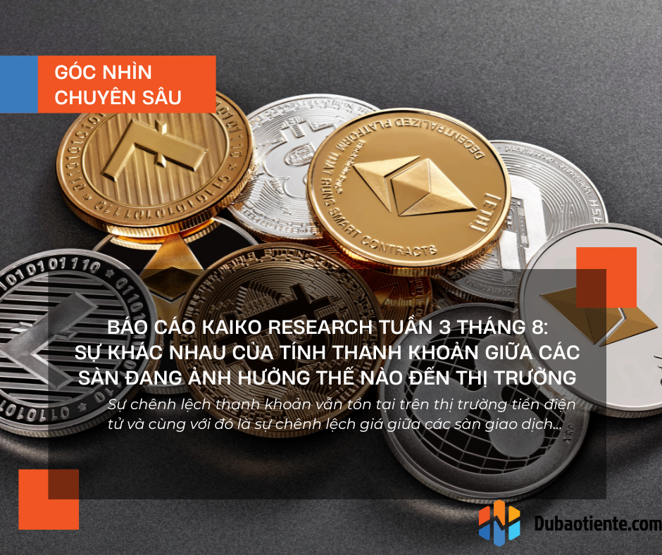 Báo cáo Kaiko Research tuần 3 tháng 8: Sự khác nhau của tính thanh khoản giữa các sàn đang ảnh hưởng thế nào đến thị trường