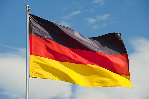 30,100+ German Flag Stock Photos, Pictures & Royalty-Free Images - iStock | East german flag, Waving german flag, German flag vector