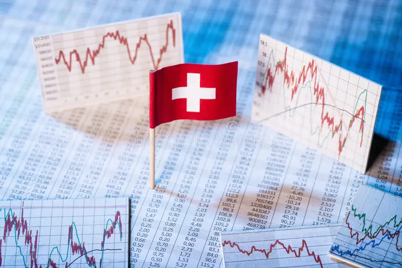 Development of the Economy in Switzerland Stock Image - Image of  insecurity, evolution: 91394181