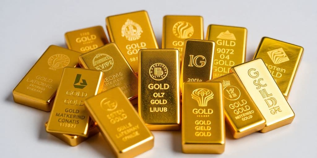 What are the most recognized brands of gold bars?