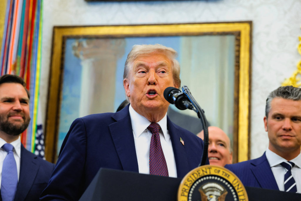 White House says Trump will seek 'Department of War' rebrand for Pentagon |  PBS News