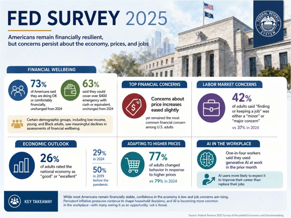 Khảo sát tài chính hộ gia đình Fed 2025