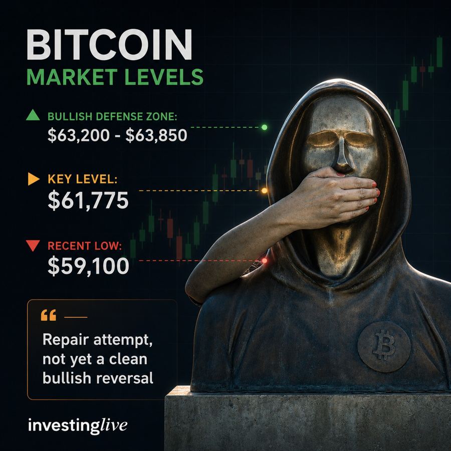 Bitcoin - các vùng giá tăng và giảm