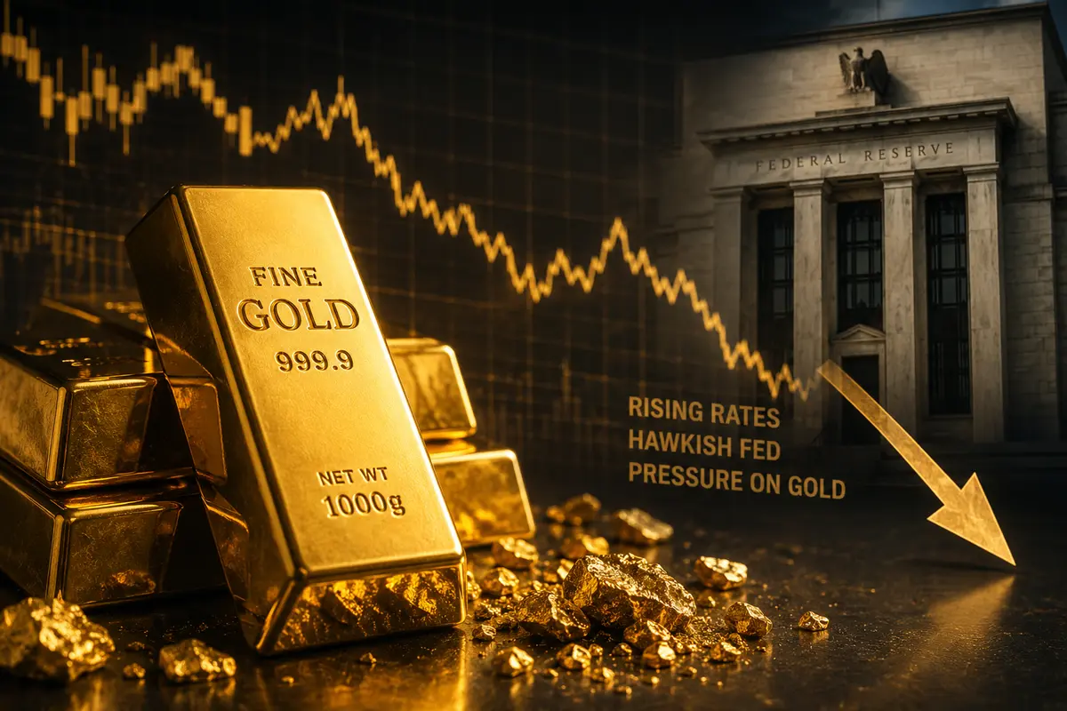BMO hạ dự báo giá vàng khi Fed chuyển hướng hawkish gây áp lực lên kim loại quý