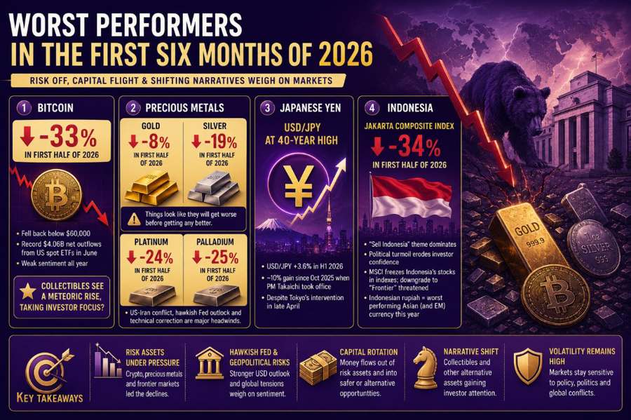 Nhóm giảm mạnh nhất nửa đầu 2026