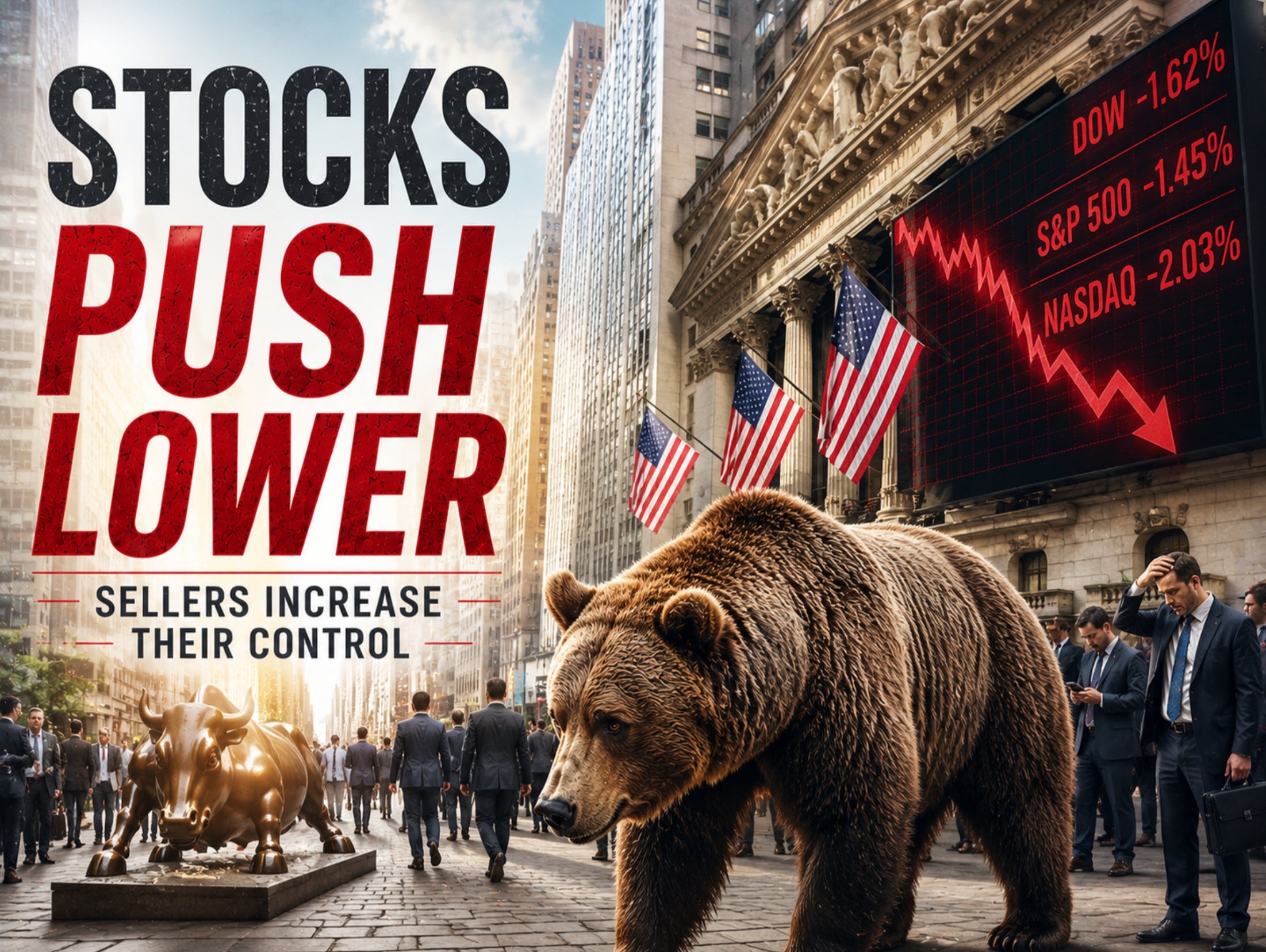 NASDAQ dẫn dắt đà giảm của chứng khoán Mỹ