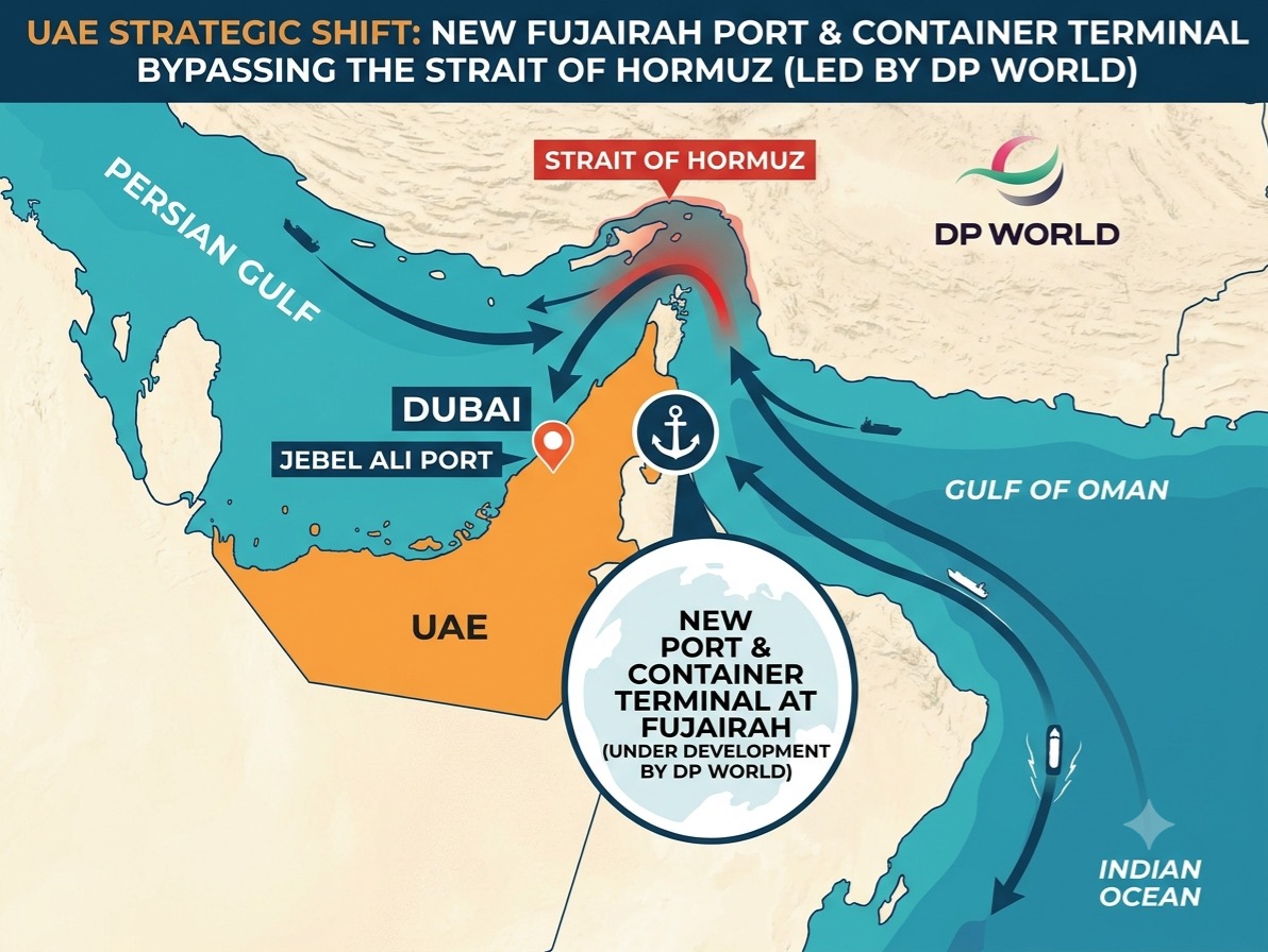 UAE xây cảng Fujairah né eo biển Hormuz